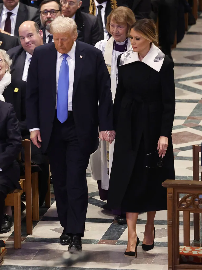 Melania Trump Stuns in Valentino Coat at Jimmy Carter’s Funeral